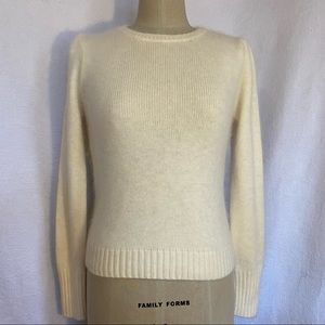 NWT Ted Baker Sm ivory angora/nylon sweater